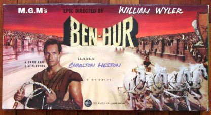 1959 MGM's Epic Film BEN-HUR Chariot Race Board Game Charlton Heston