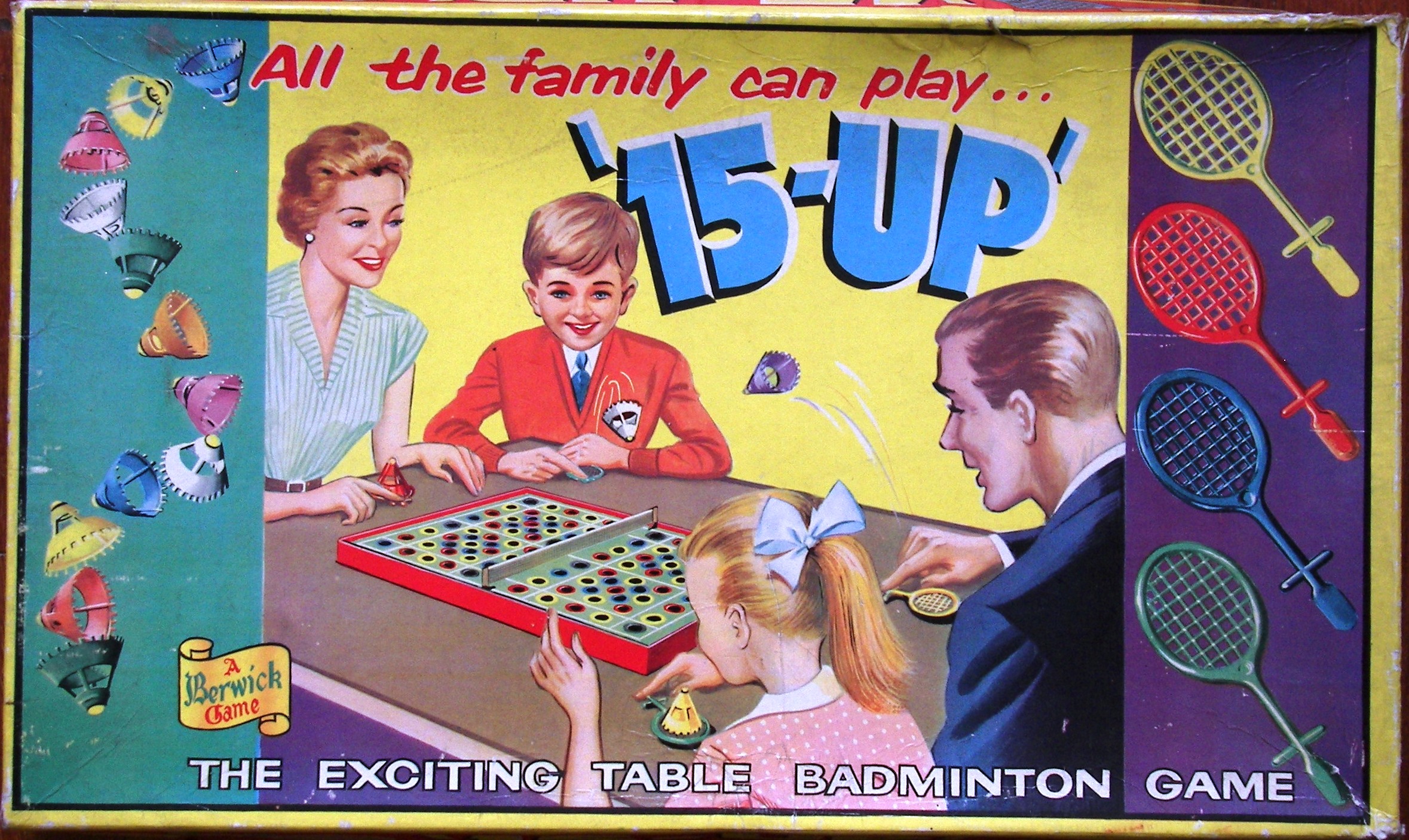 1960 15-Up Table Badminton Game by Berwick, England. - tomsk3000