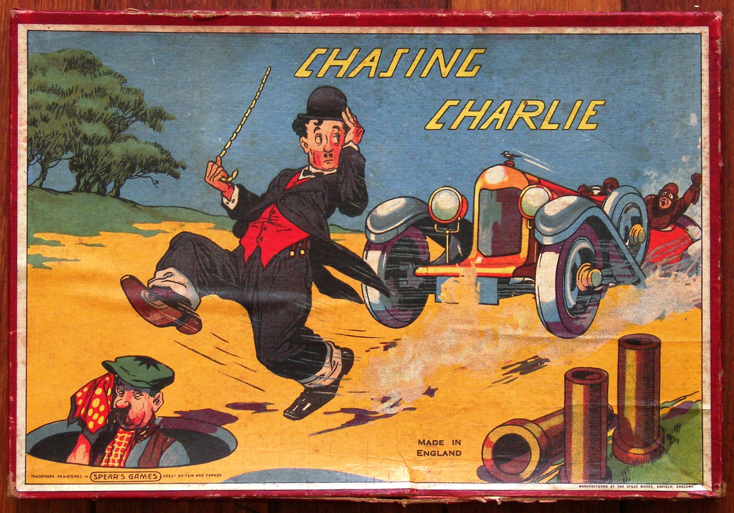 1920 Chasing Charlie Chaplin Game by Spears, England