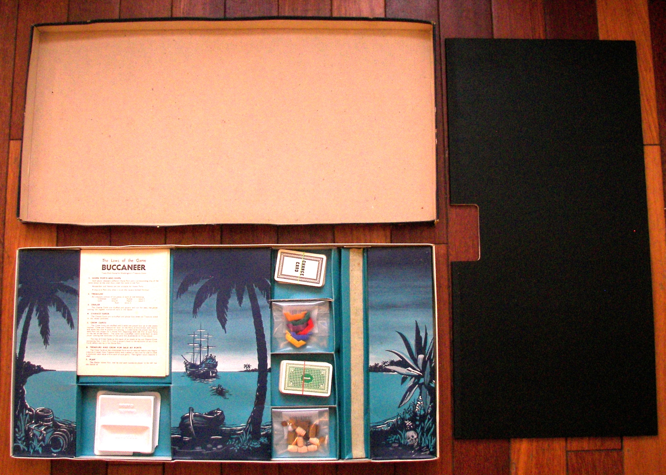 1958 Buccaneer Board Game, John Waddington, Leeds - tomsk3000