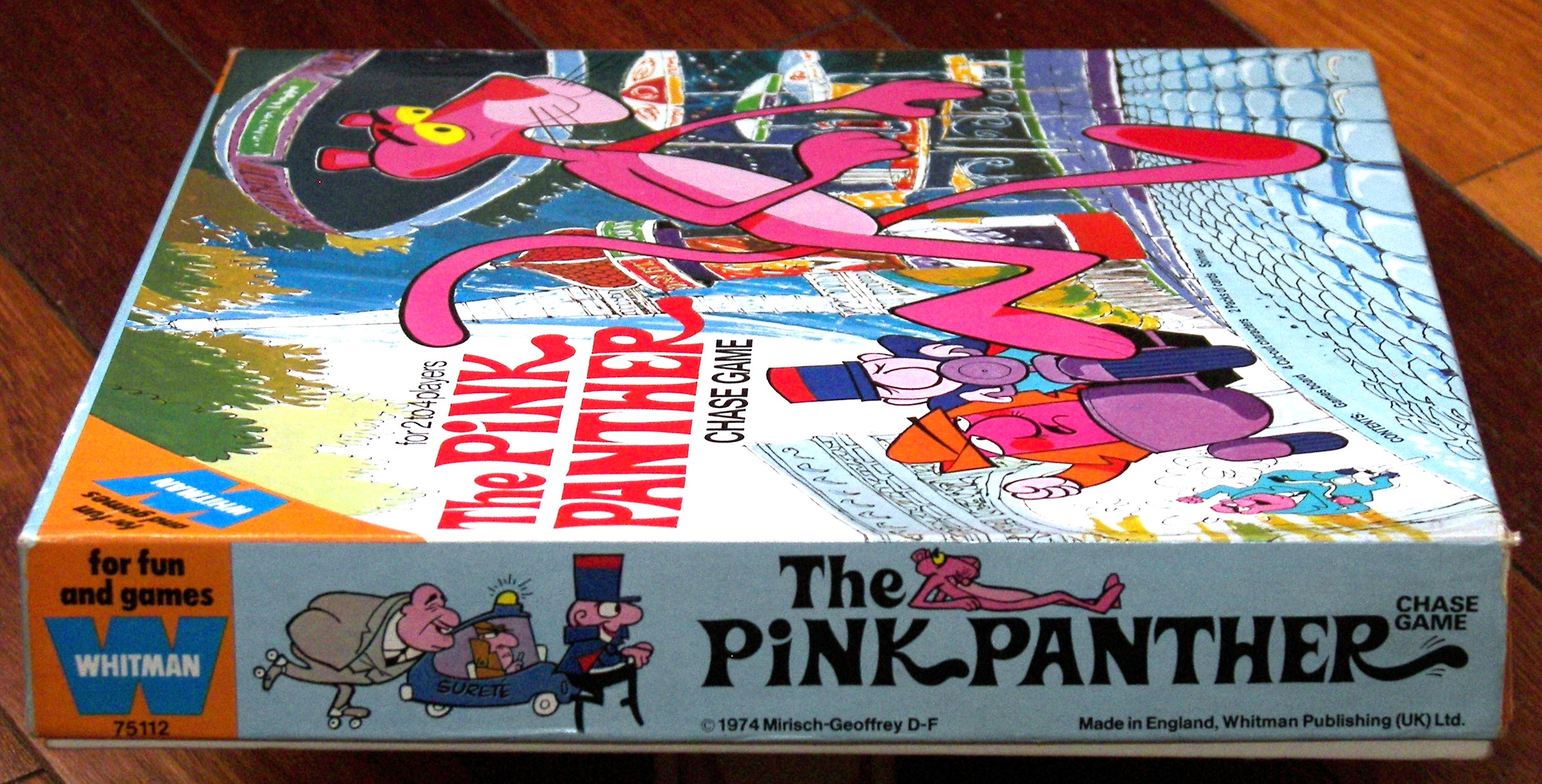 1974 The Pink Panther Chase Game by Whitman, England - tomsk3000