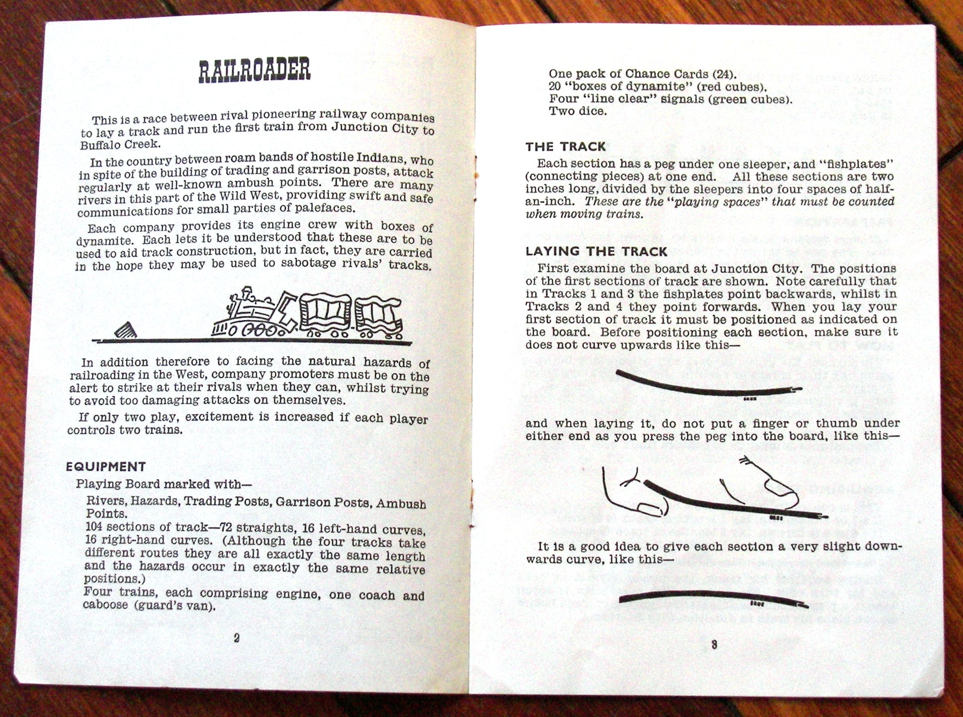 Waddingtons 1963 Railroader Game Replacement Spare Left Curve Track Piece 