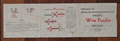 1920's Wire Puzzles by J W Spear & Sons - Image 6