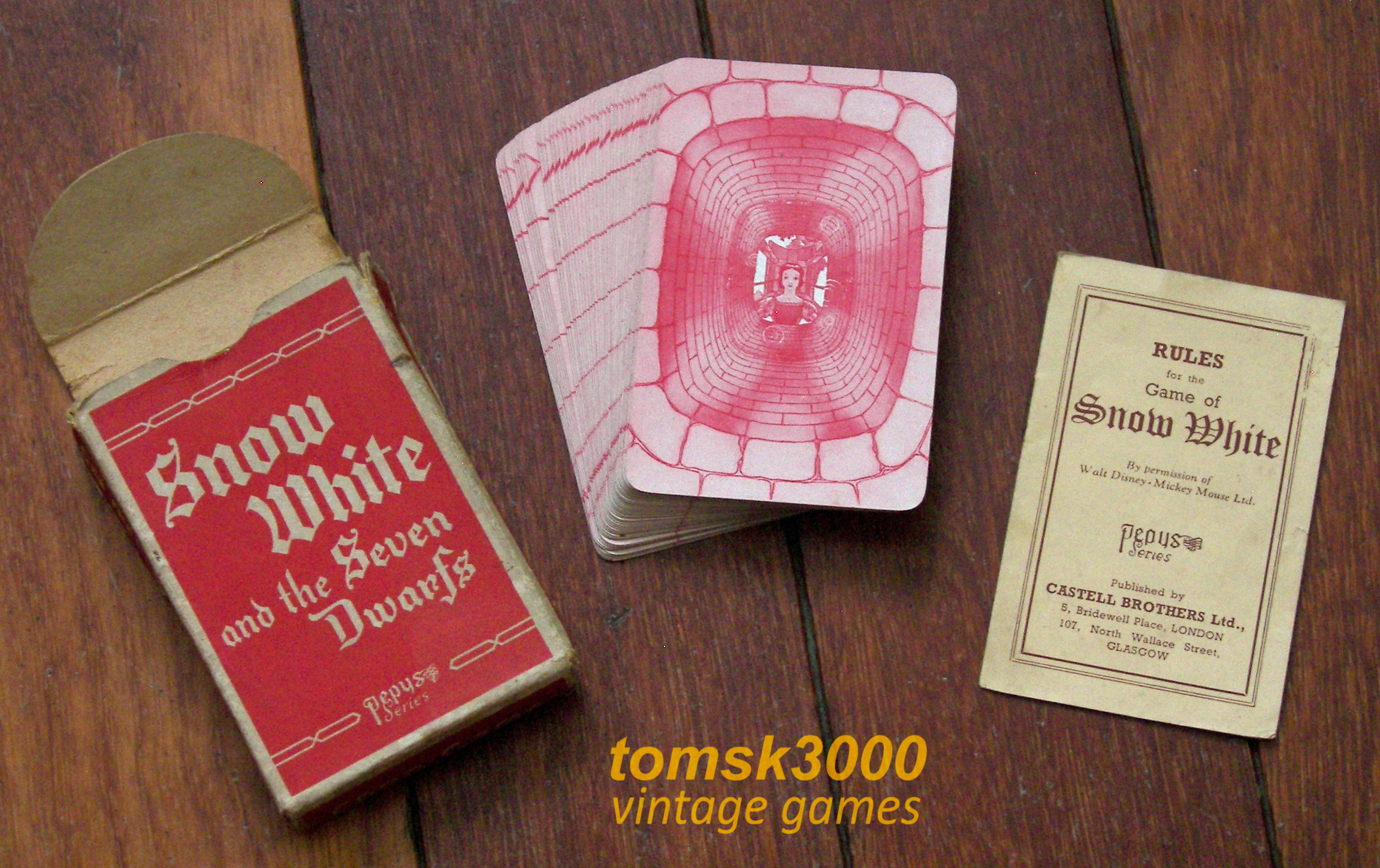 Vintage Disney Snow White and the Seven Dwarfs Pepys Card Game SOLD at Ruby  Lane