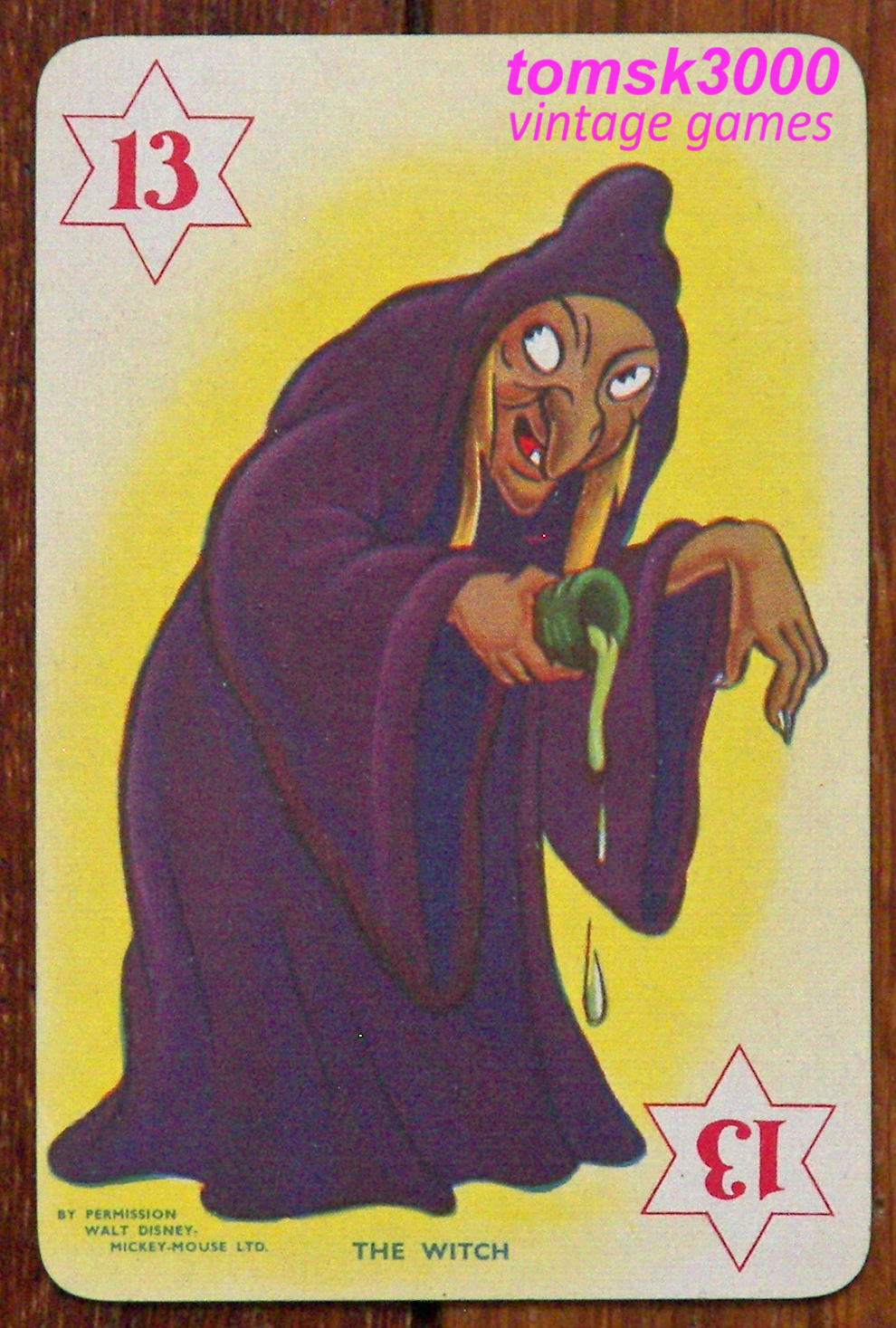 Filmic Light - Snow White Archive: Snow White Pepys Card Game by Castell,  1937-38