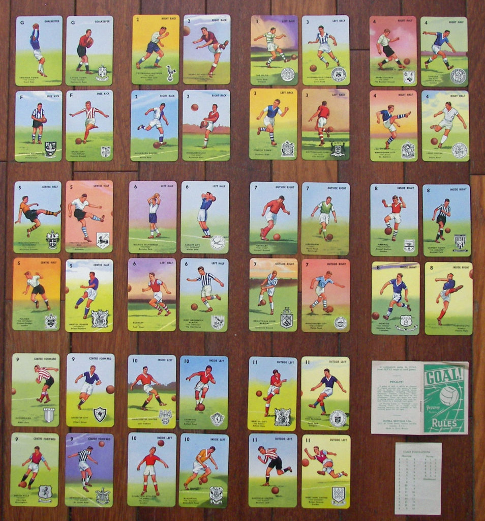 1966 Goal! A Pepys Series Football / Soccer Card Game - tomsk3000