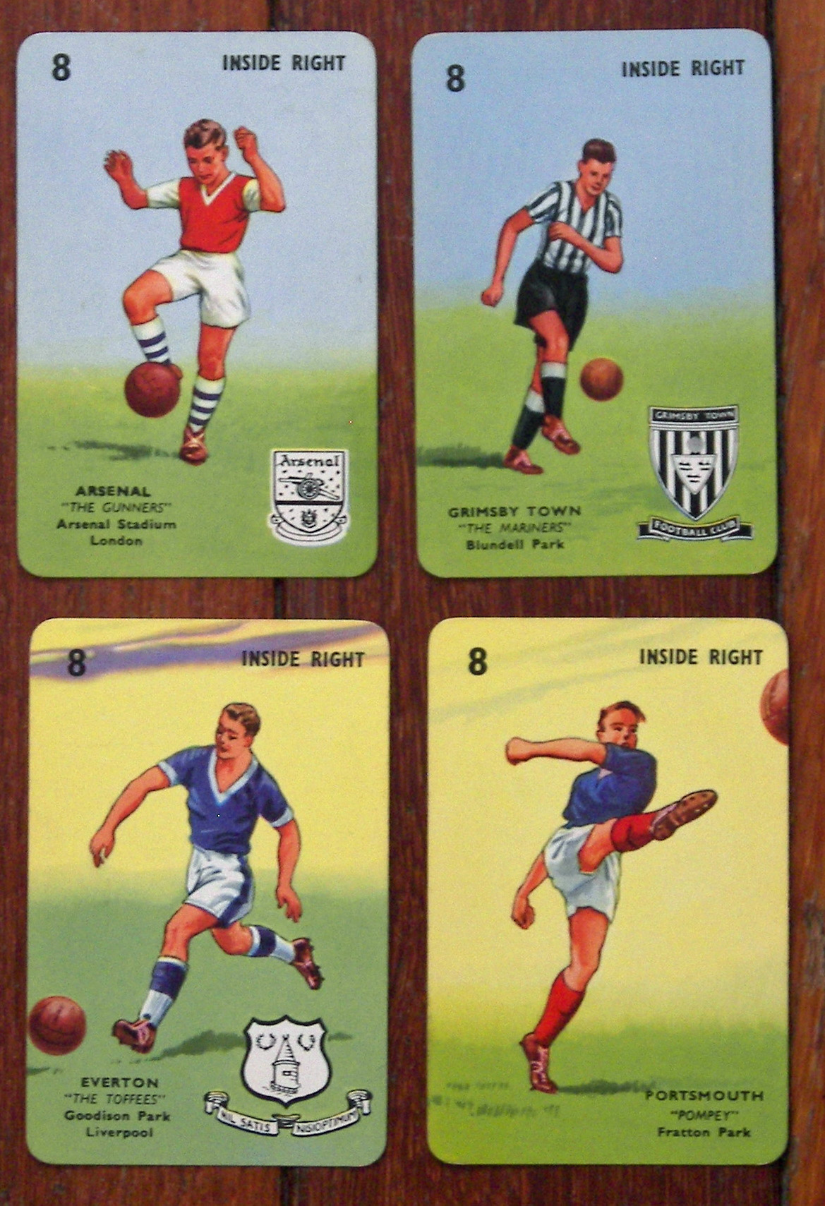 Programme Cover Reproduction Single Football Soccer Cards Various Games 