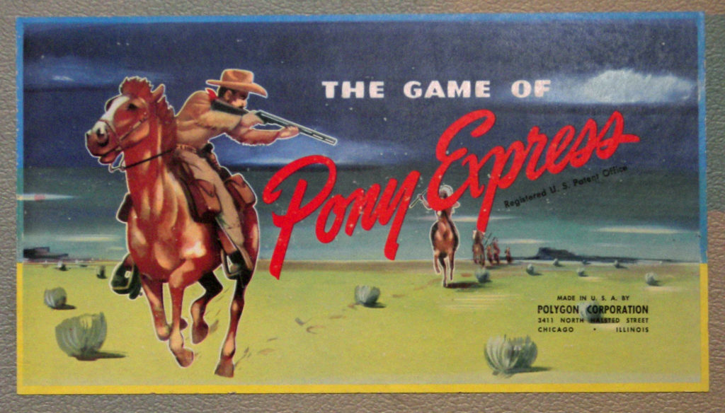 1947 Pony Express Board Game by Bert J. Bratt, Polygon Corp., Chicago,  U.S.A. - tomsk3000