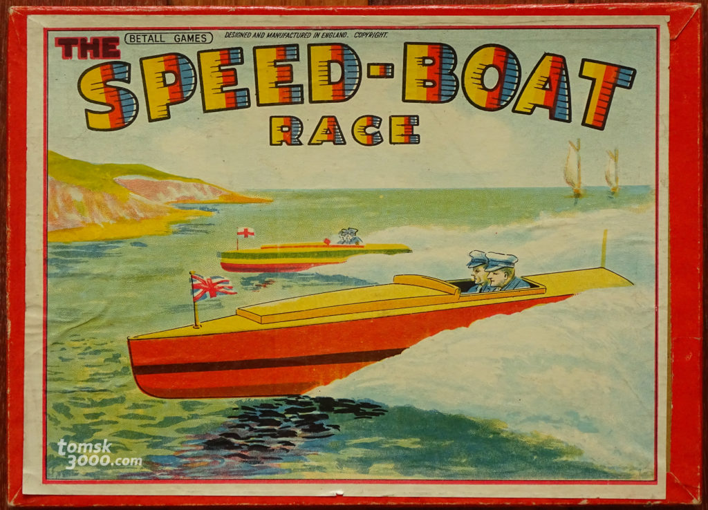 1930's The Speed-Boat Race Board Game by Betall, England - tomsk3000