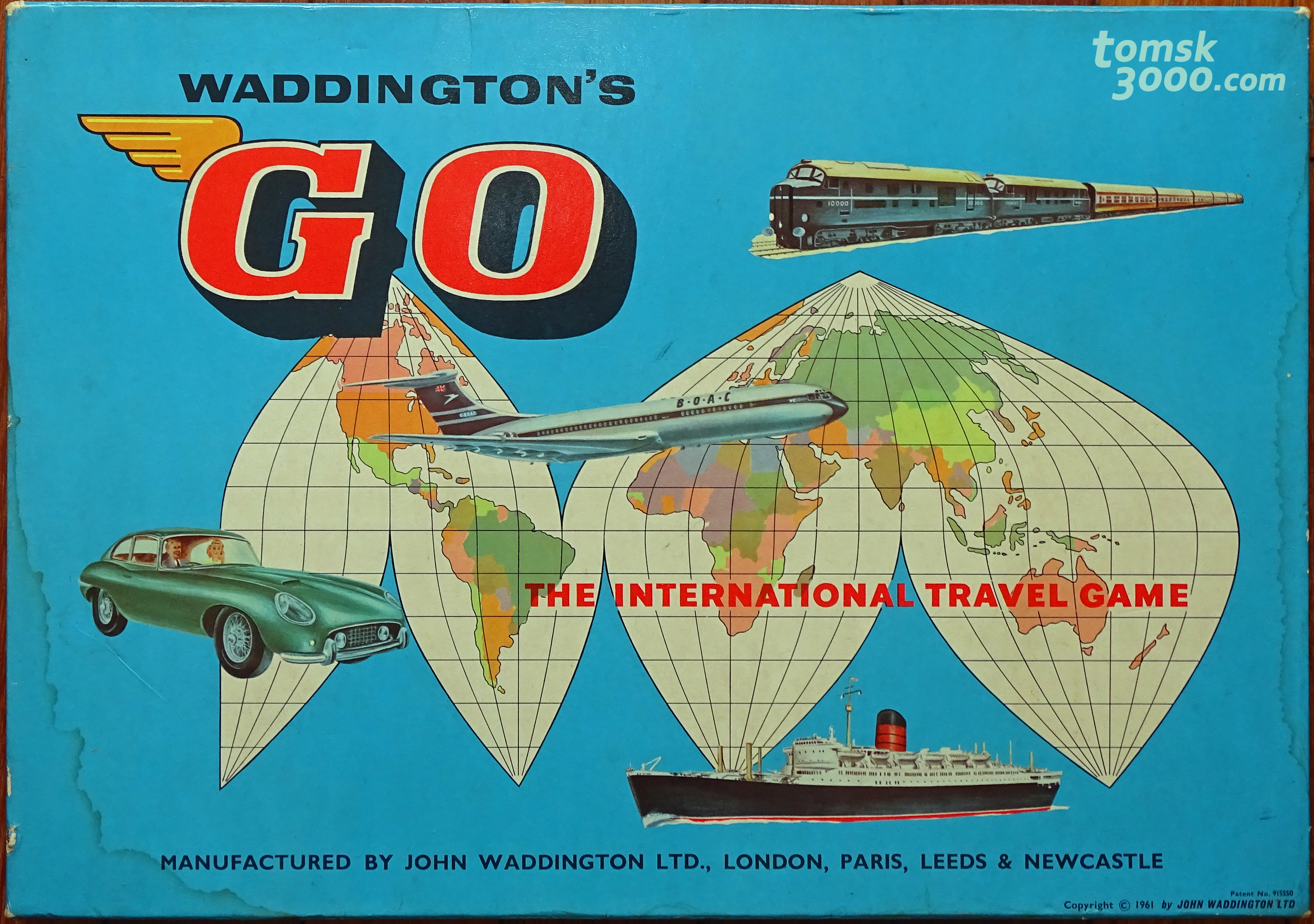 SELECTION OF REPLACEMENT SPARES FOR VINTAGE WADDINGTON 1961 GO TRAVEL BOARD GAME 