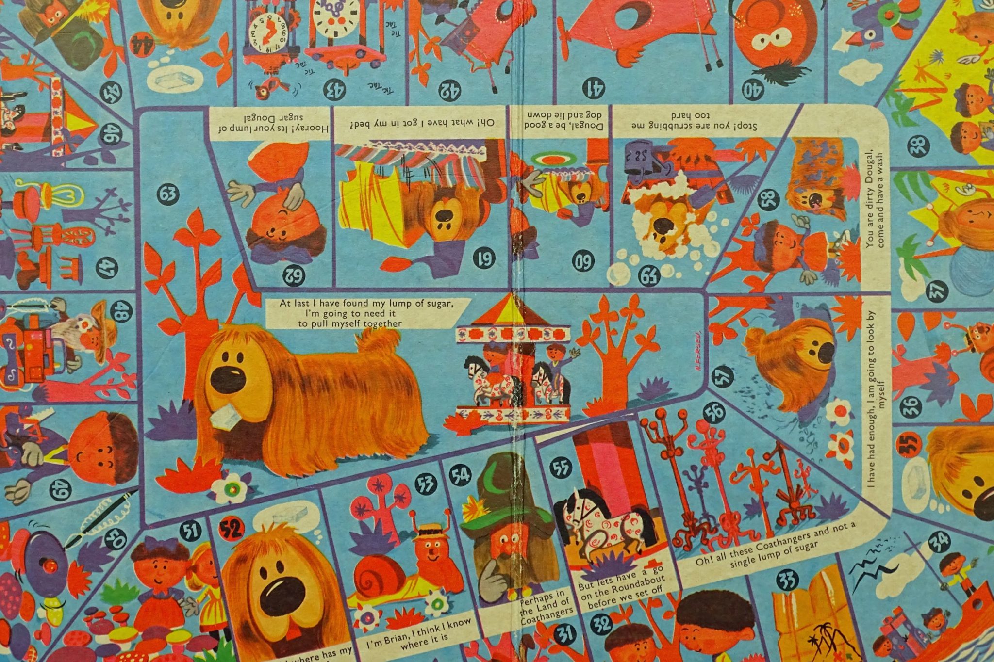 1967 The Magic Roundabout Board Game By Tri-ang, England - Tomsk3000