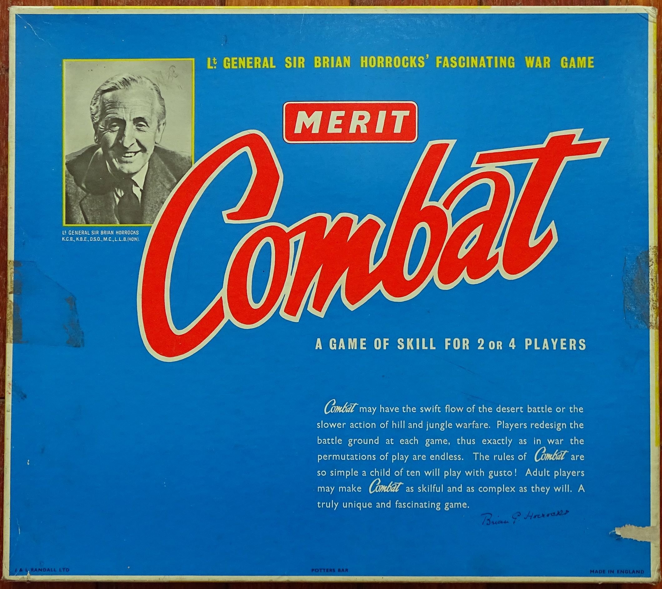 1968 Merit COMBAT War Game, by J & L Randall Ltd., England - tomsk3000