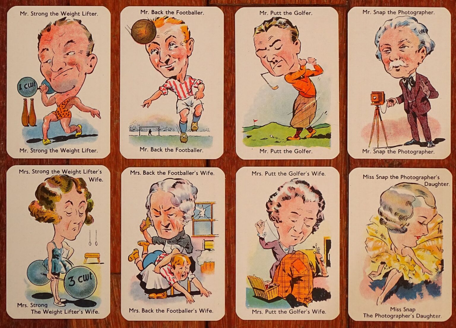 1935 Happy Families Card Game Promotional Deck produced for Nestlé ...