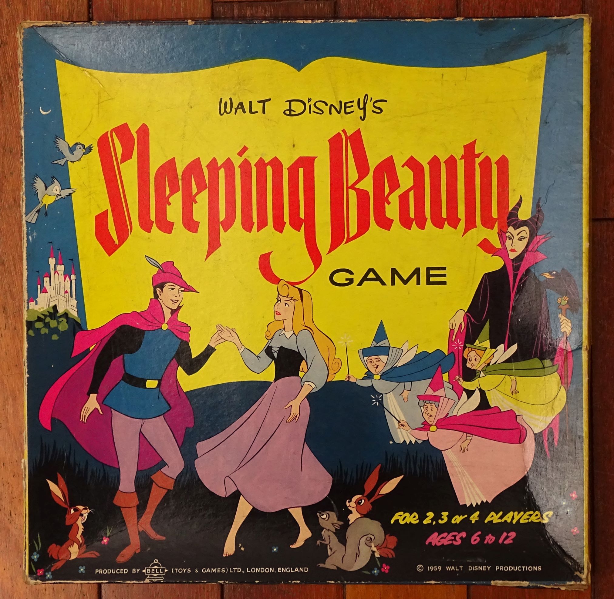 1959 Walt Disneys Sleeping Beauty Game By Bell Ltd London England Tomsk3000