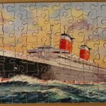 1950's "Victory" Wooden Jigsaw SS United States Liner by G J Hayter, England - Image 7