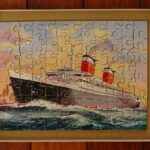 1950's "Victory" Wooden Jigsaw SS United States Liner by G J Hayter, England - Image 6