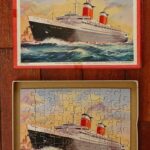 1950's "Victory" Wooden Jigsaw SS United States Liner by G J Hayter, England - Image 5