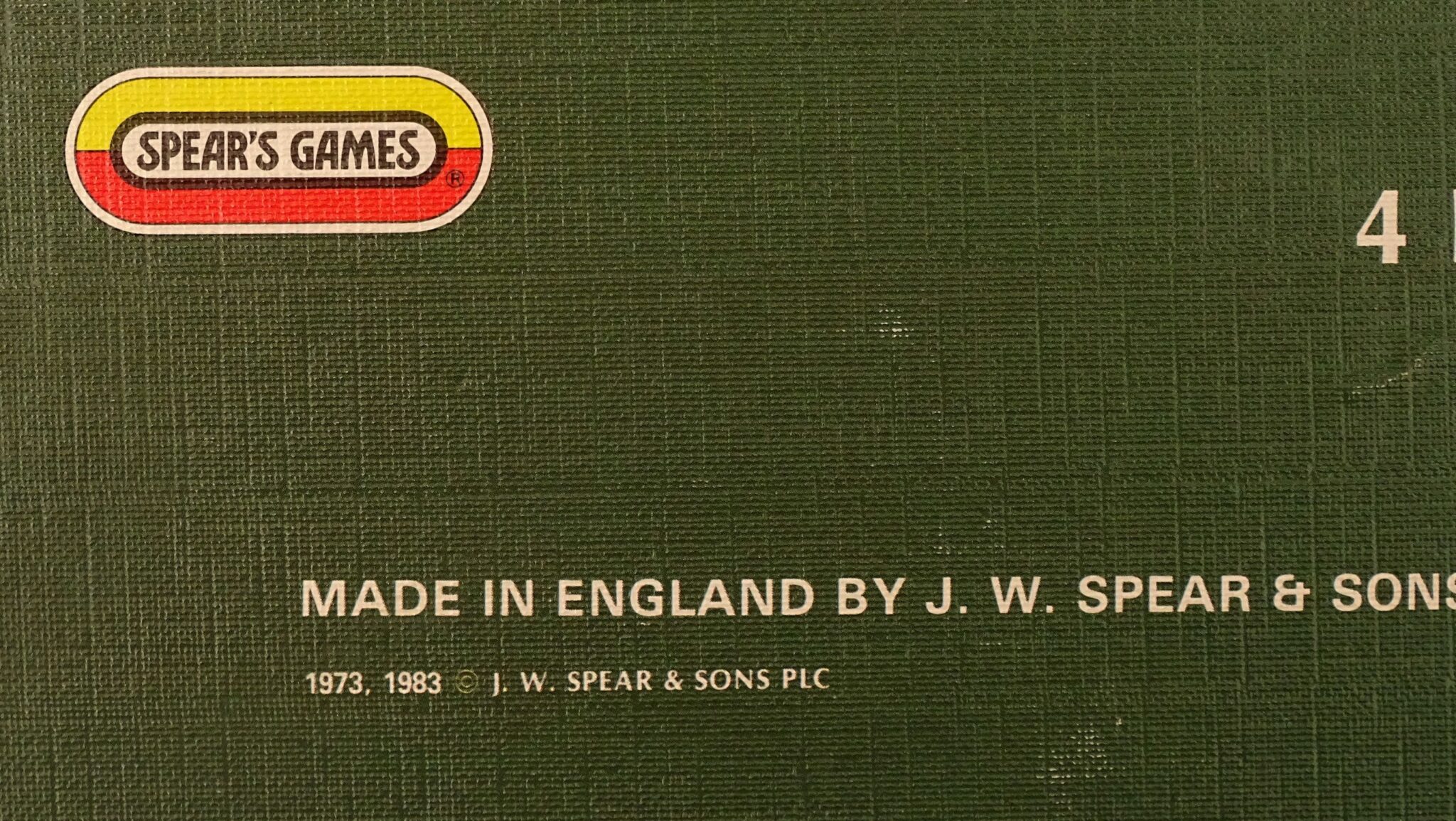 Lot De 100 Pions De Scrabble Originaux Spear's Games - Lettres Noires, Dos Carré