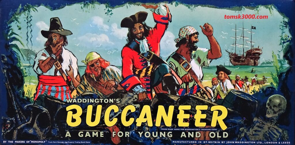 1958 Buccaneer Board Game, John Waddington, Leeds - tomsk3000
