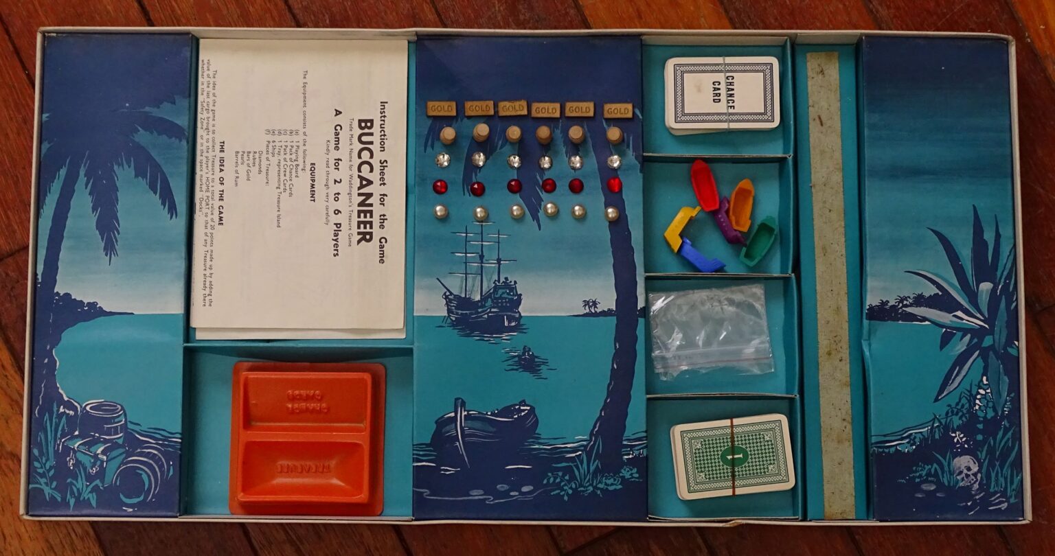 1958 Buccaneer Board Game, John Waddington, Leeds - tomsk3000