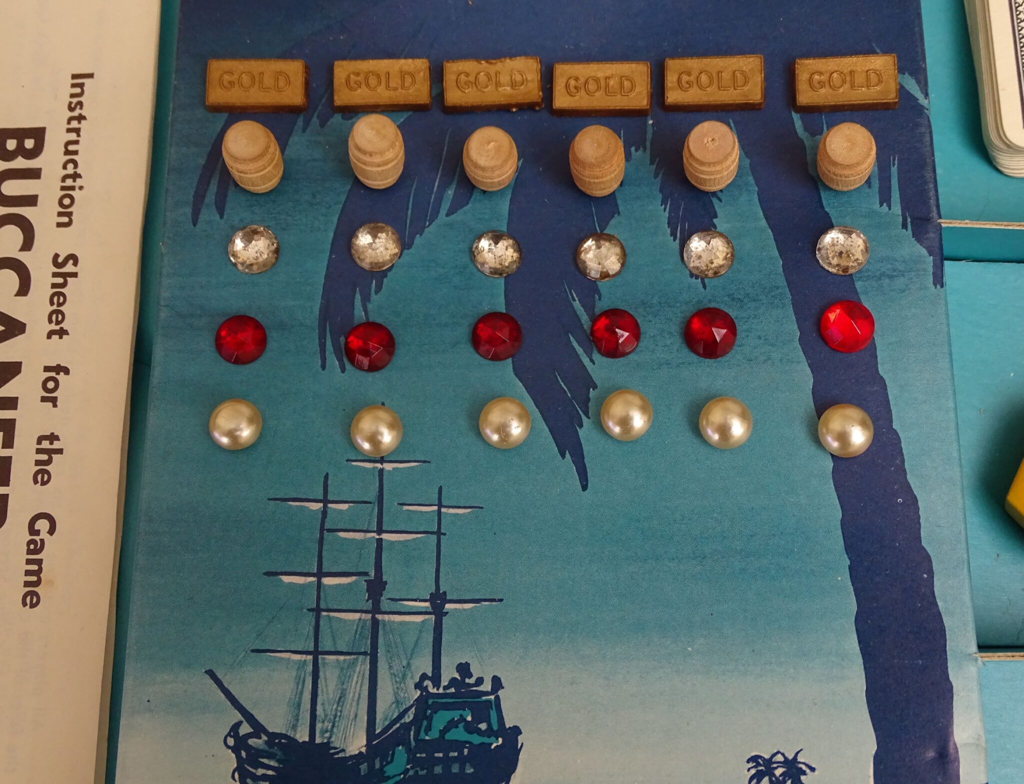 1958 Buccaneer Board Game, John Waddington, Leeds - tomsk3000