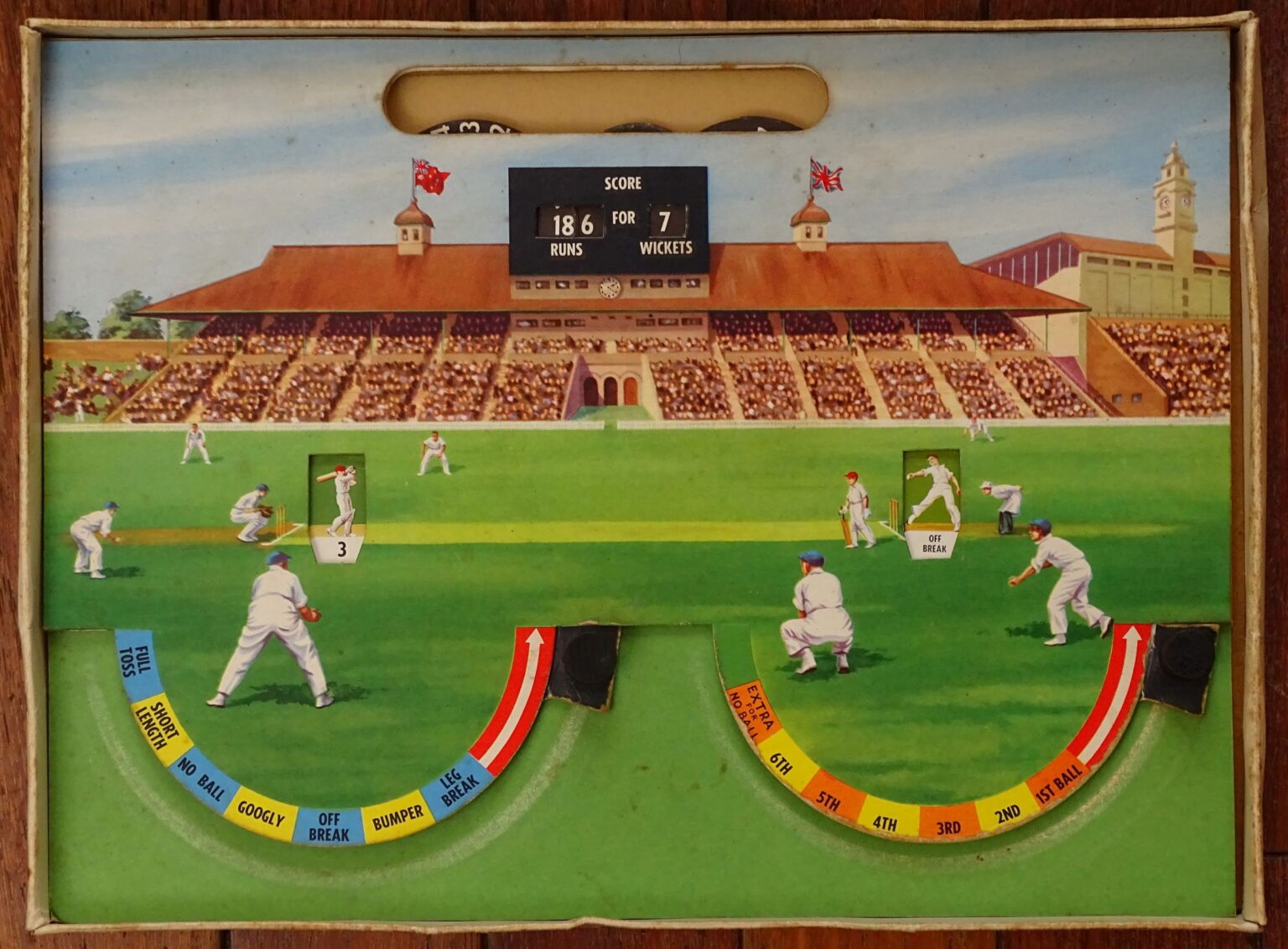 Waddingtons Leeds 1955 TEST MATCH Vintage British Cricket Game by John Waddington, Leeds ...