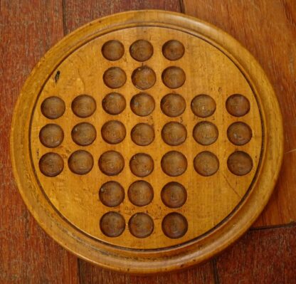 1900's Edwardian Wooden Solitaire Board, England - Image 6