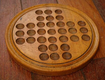 1900's Edwardian Wooden Solitaire Board, England - Image 5