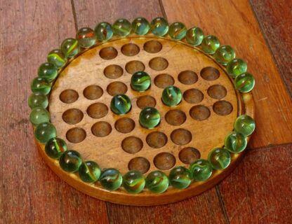 1900's Edwardian Wooden Solitaire Board, England - Image 4