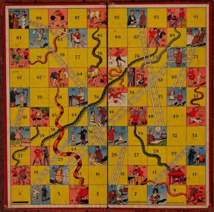 1900's Snakes & Ladders Game, Made in England - Image 5