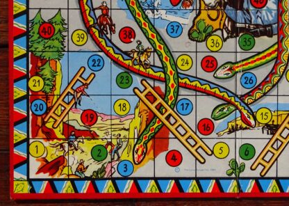 1959 The Lone Ranger Snakes and Ladders Game - Image 8