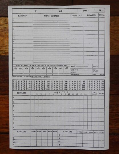 1930's RUN-IT-OUT or Card Cricket Game by Kum-Bak, The Oval, London - Image 9
