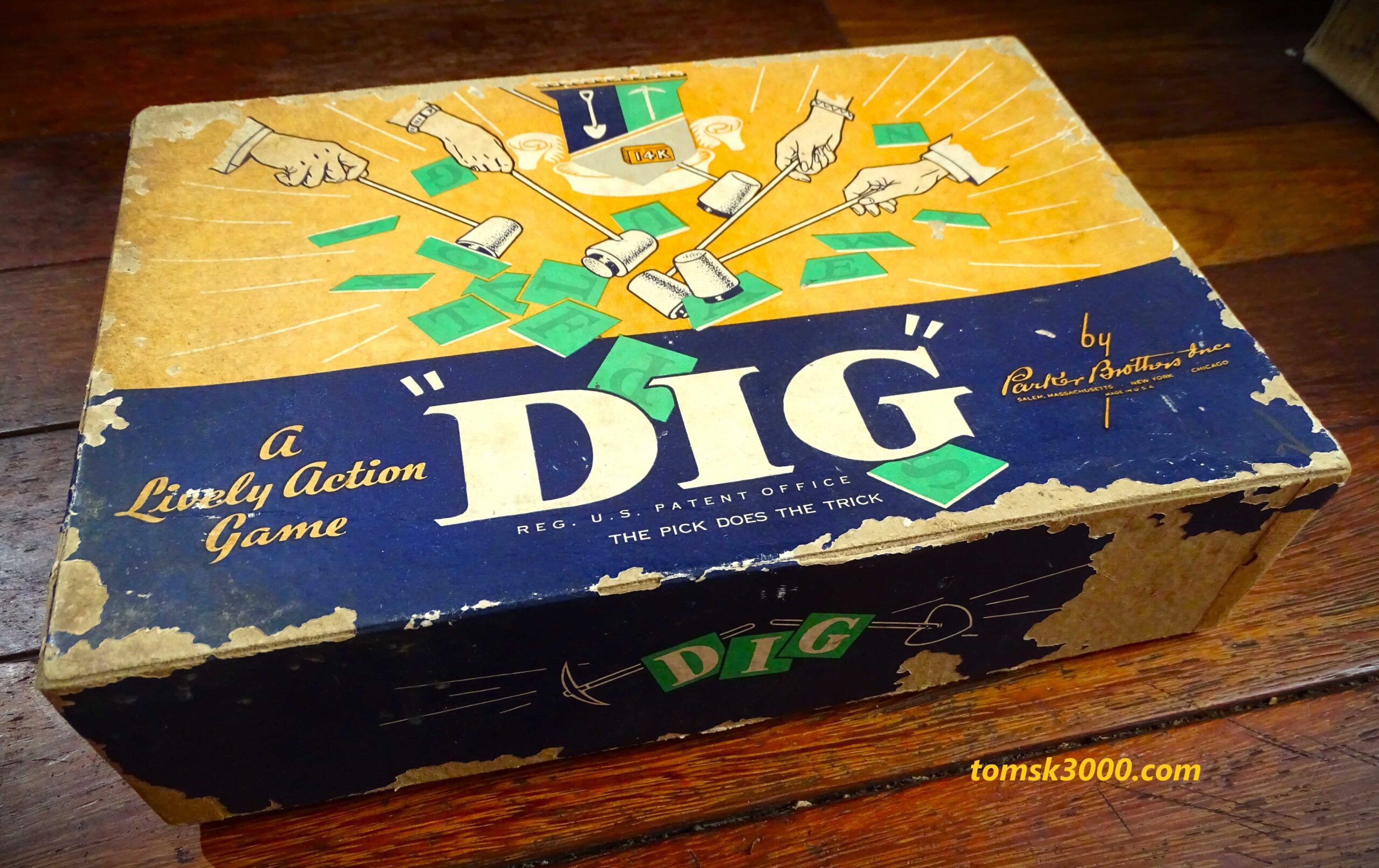 1940 "Dig" by Parker Brothers, U.S.A.