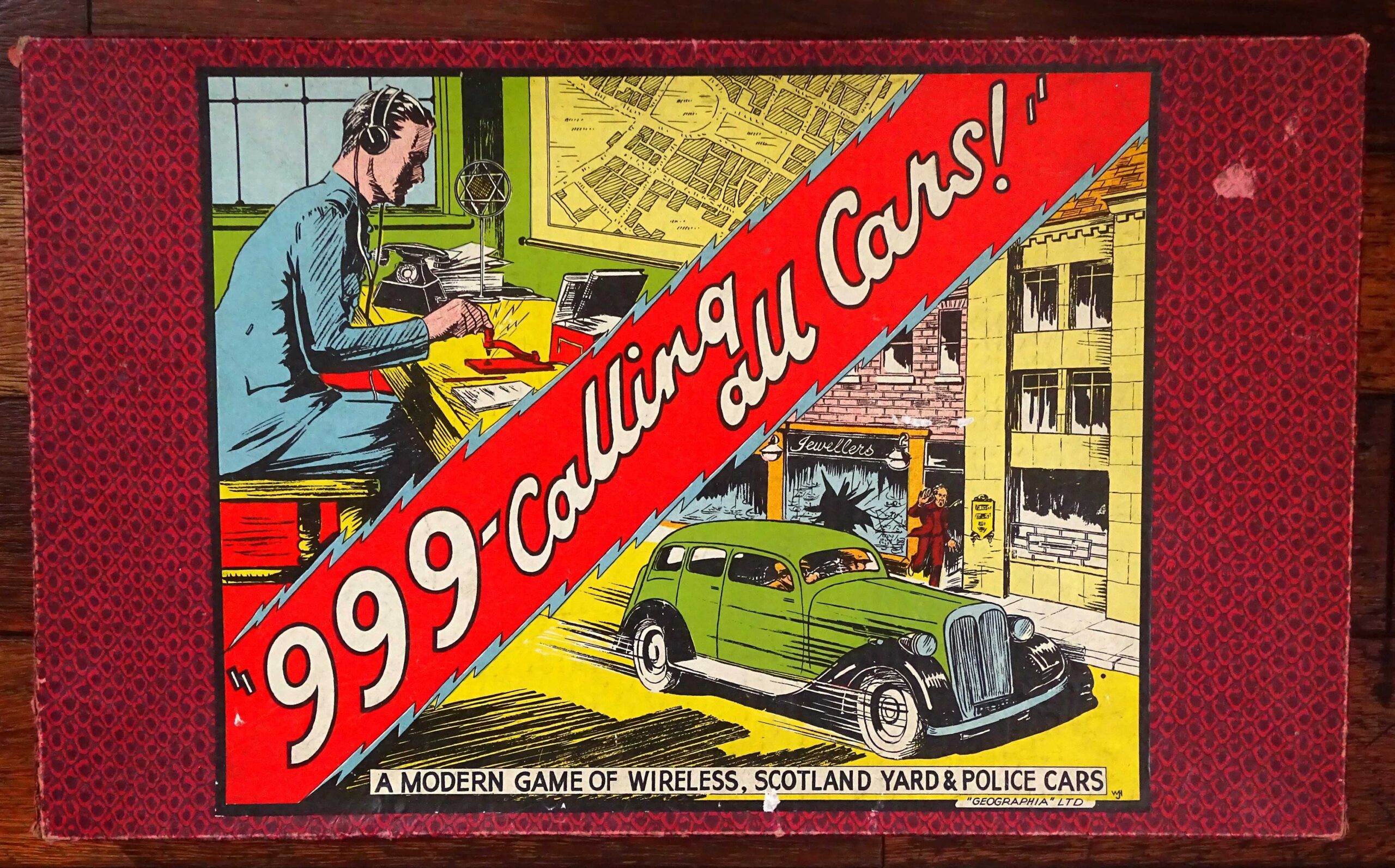 1930's 999 Calling All Cars by Geographia, England