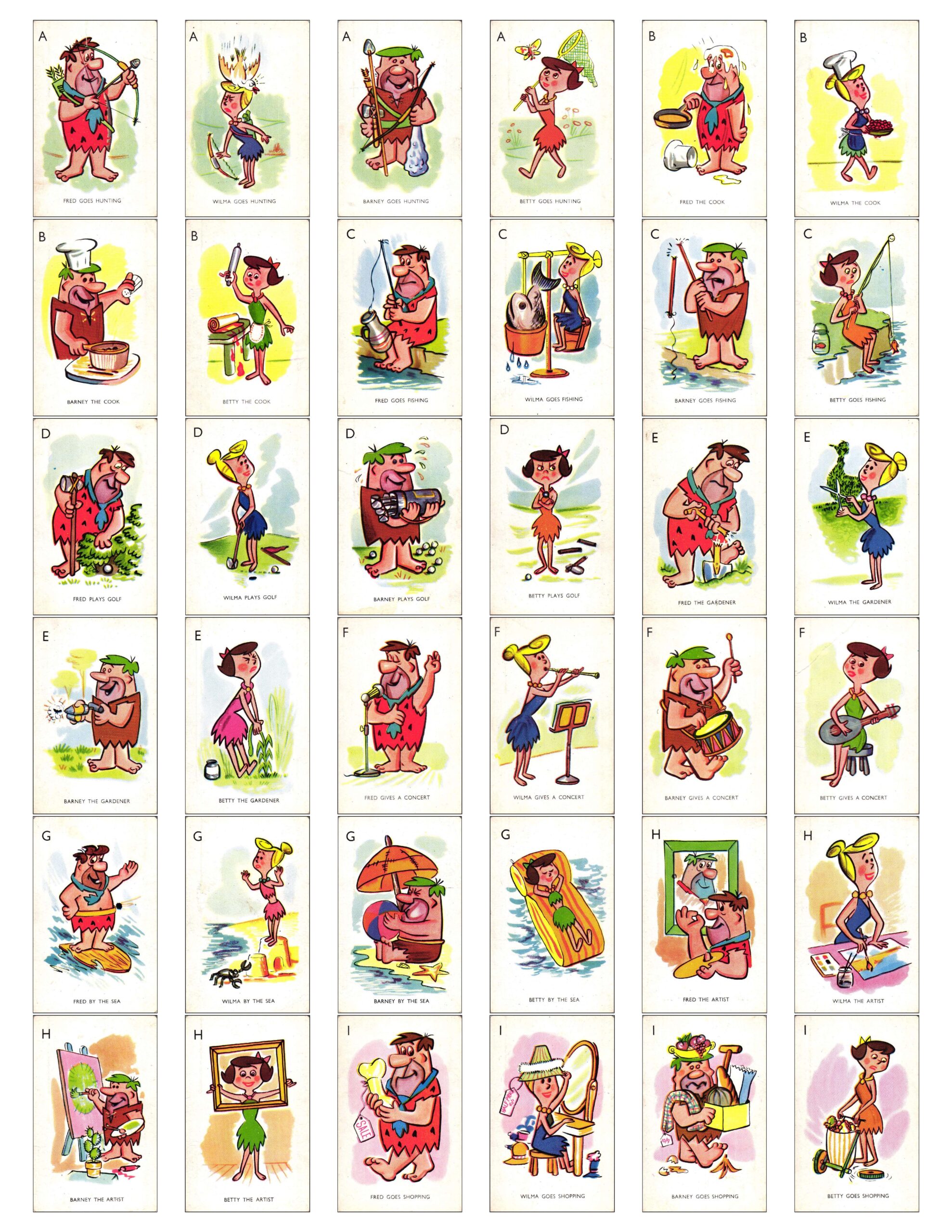 1960 The Flintstones Happy Families by Spears, England - Image 4