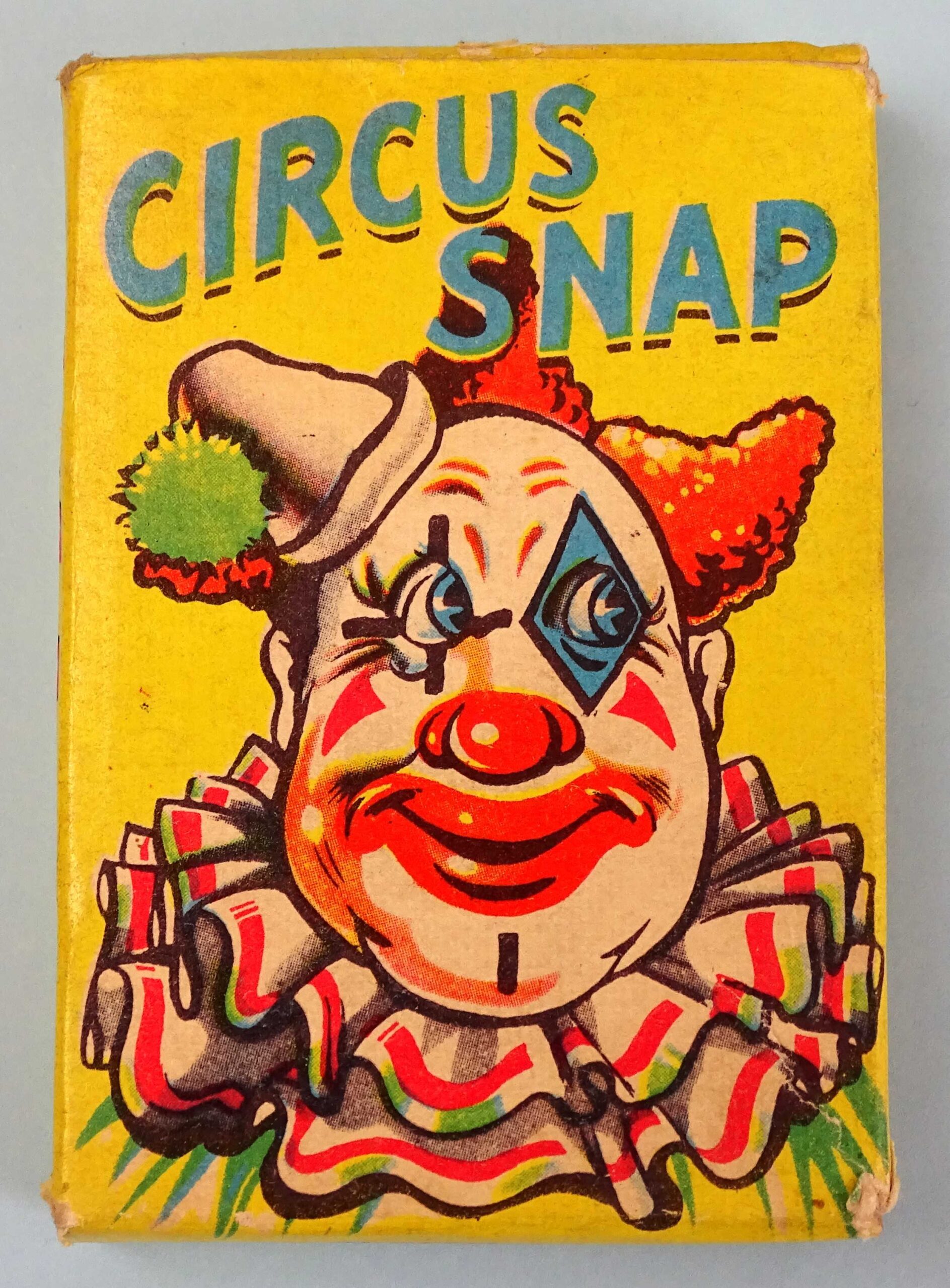 1950's Circus Snap Card Game, Made in England