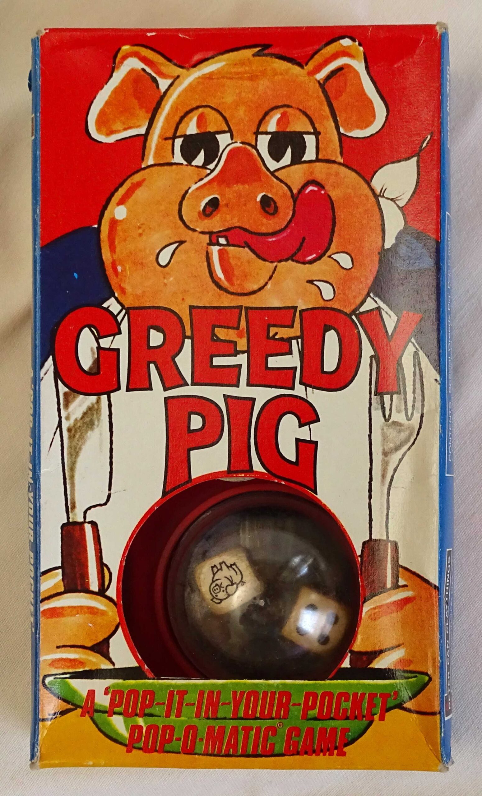 1975 Greedy Pig Dice Game by Peter Pan Playthings, England