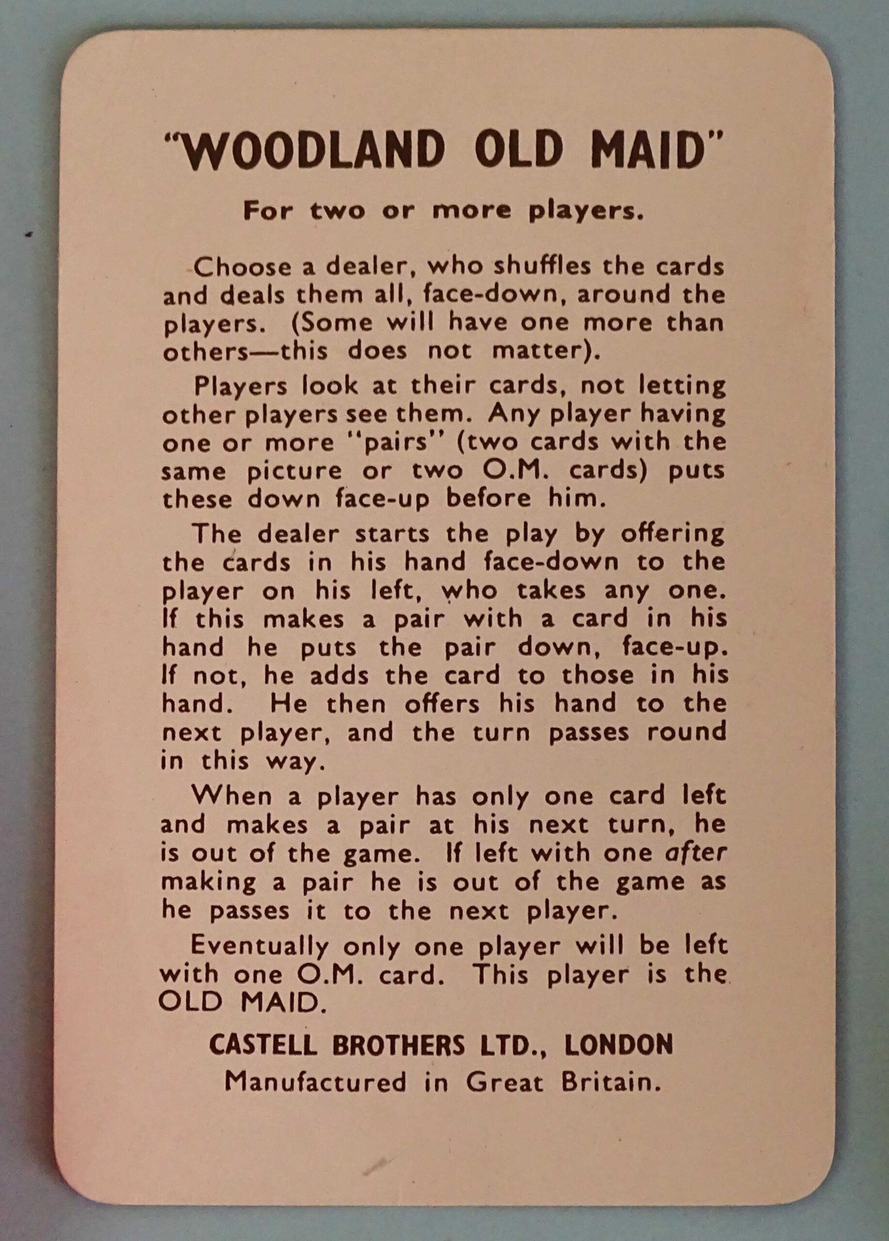 1957 Woodland Old Maid by Pepys, England - Image 11