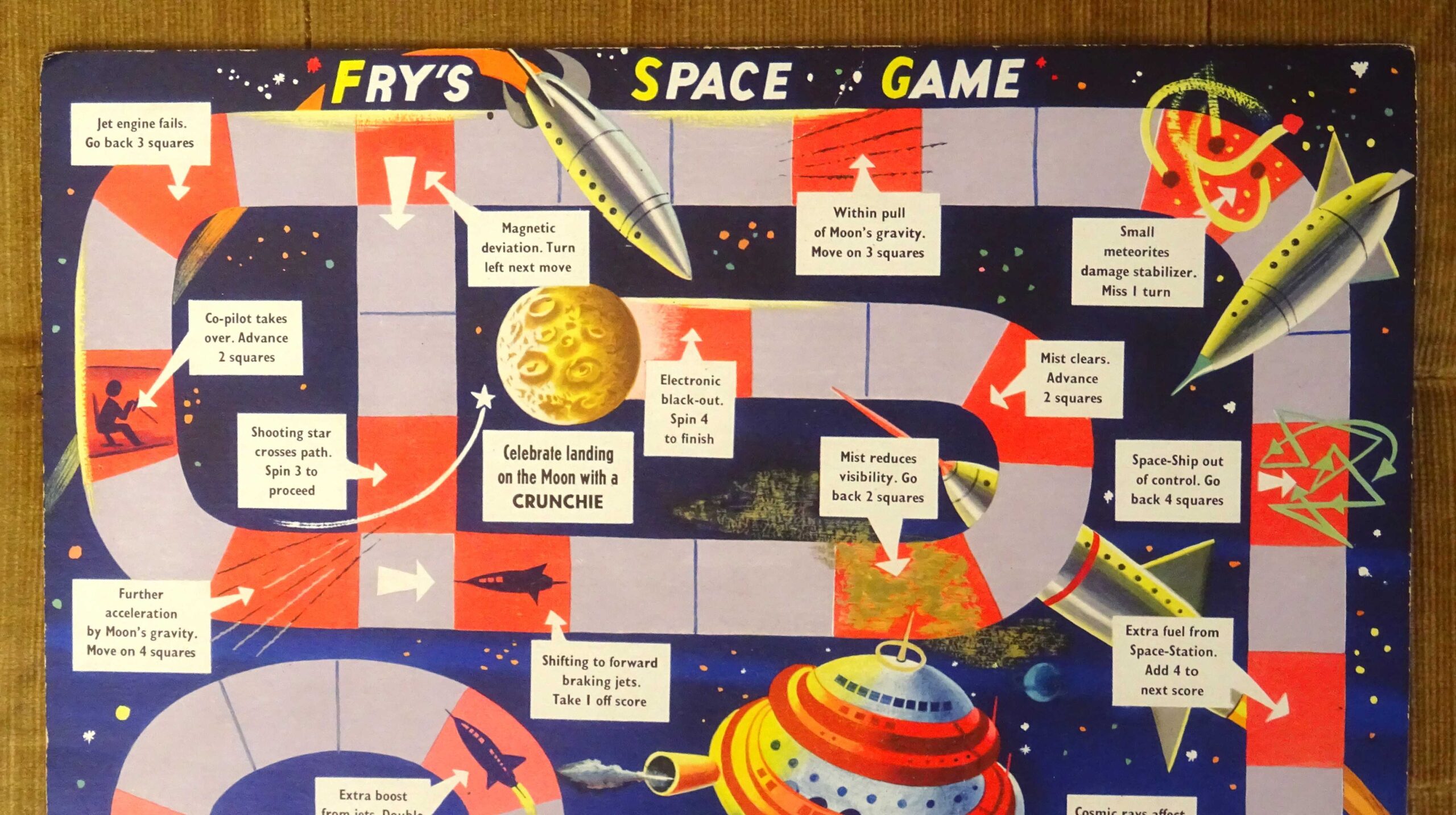 1955 Fry's Trip To The Moon Space Game Board, England - Image 2