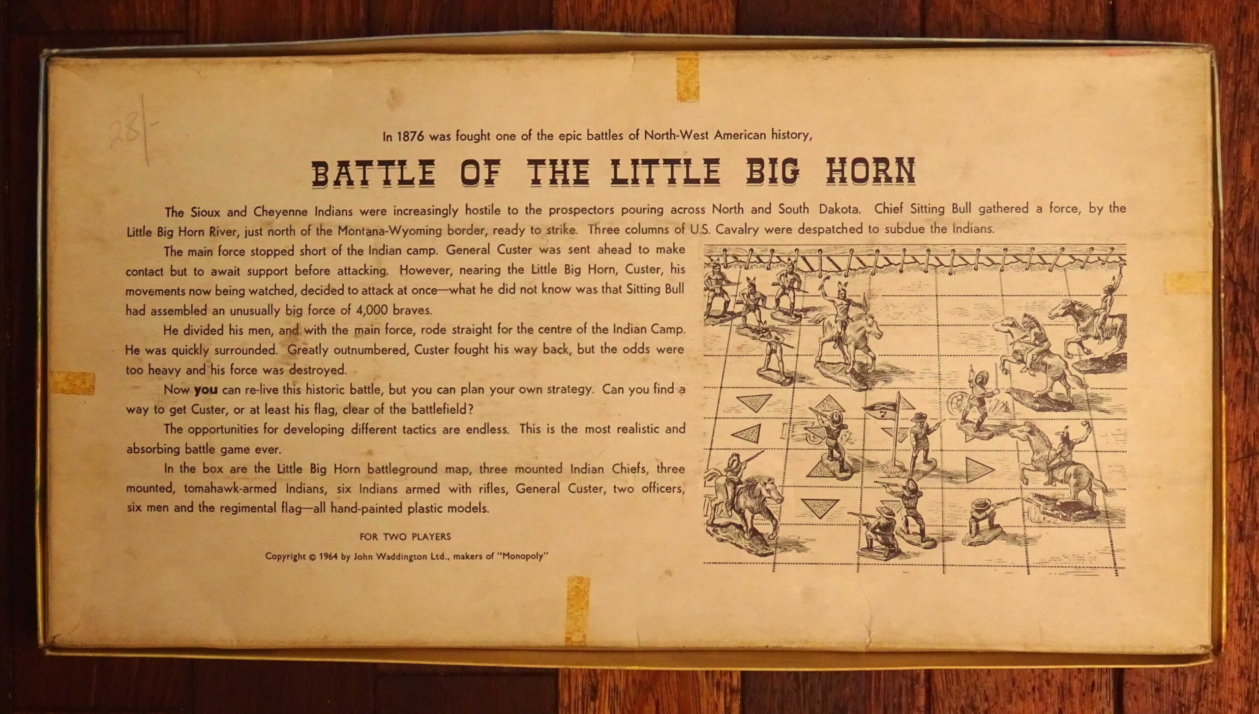 1964 The Battle of The Little Big Horn by Waddington's - Image 11