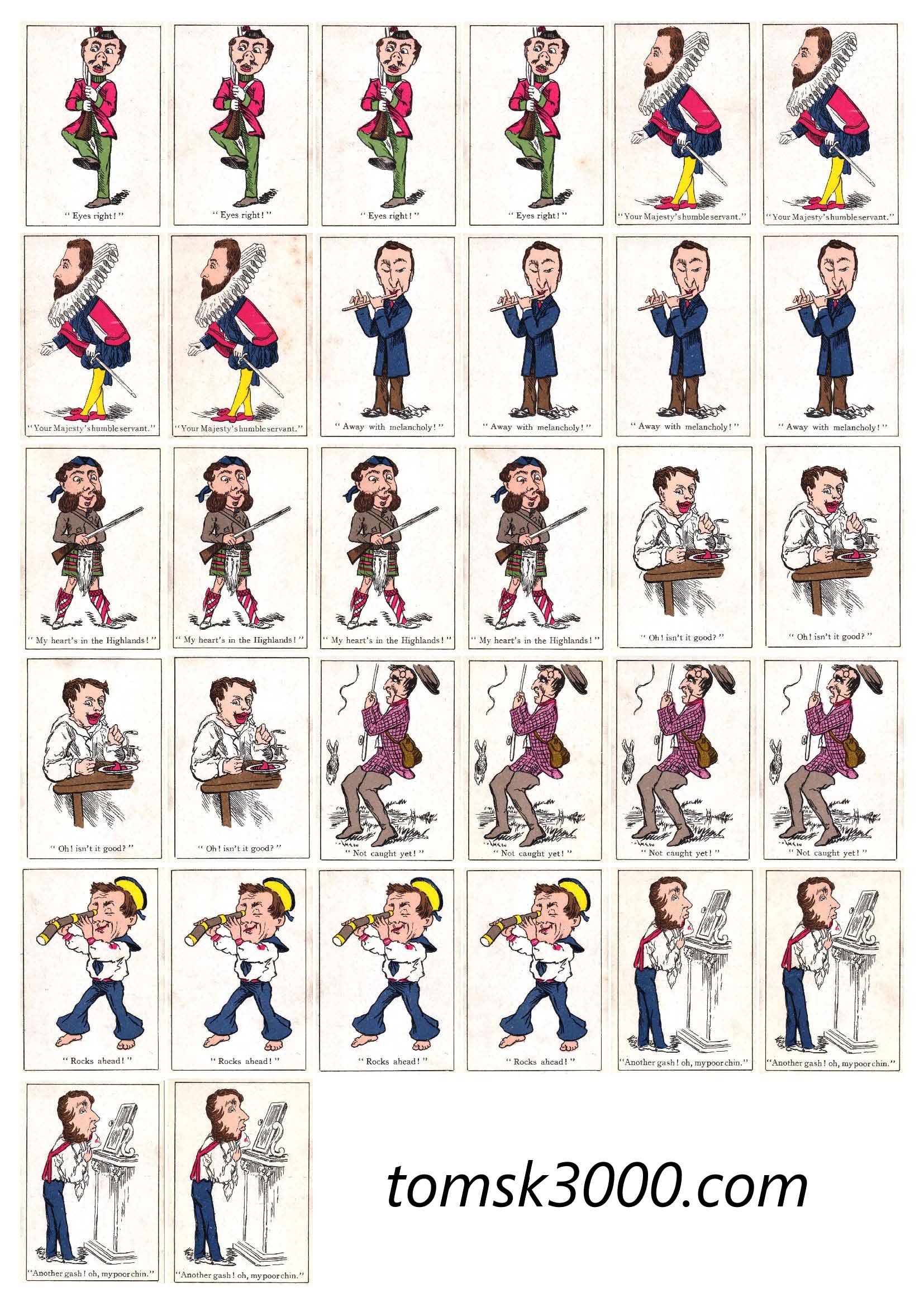 Full Deck scanned & collated, click on image to zoom