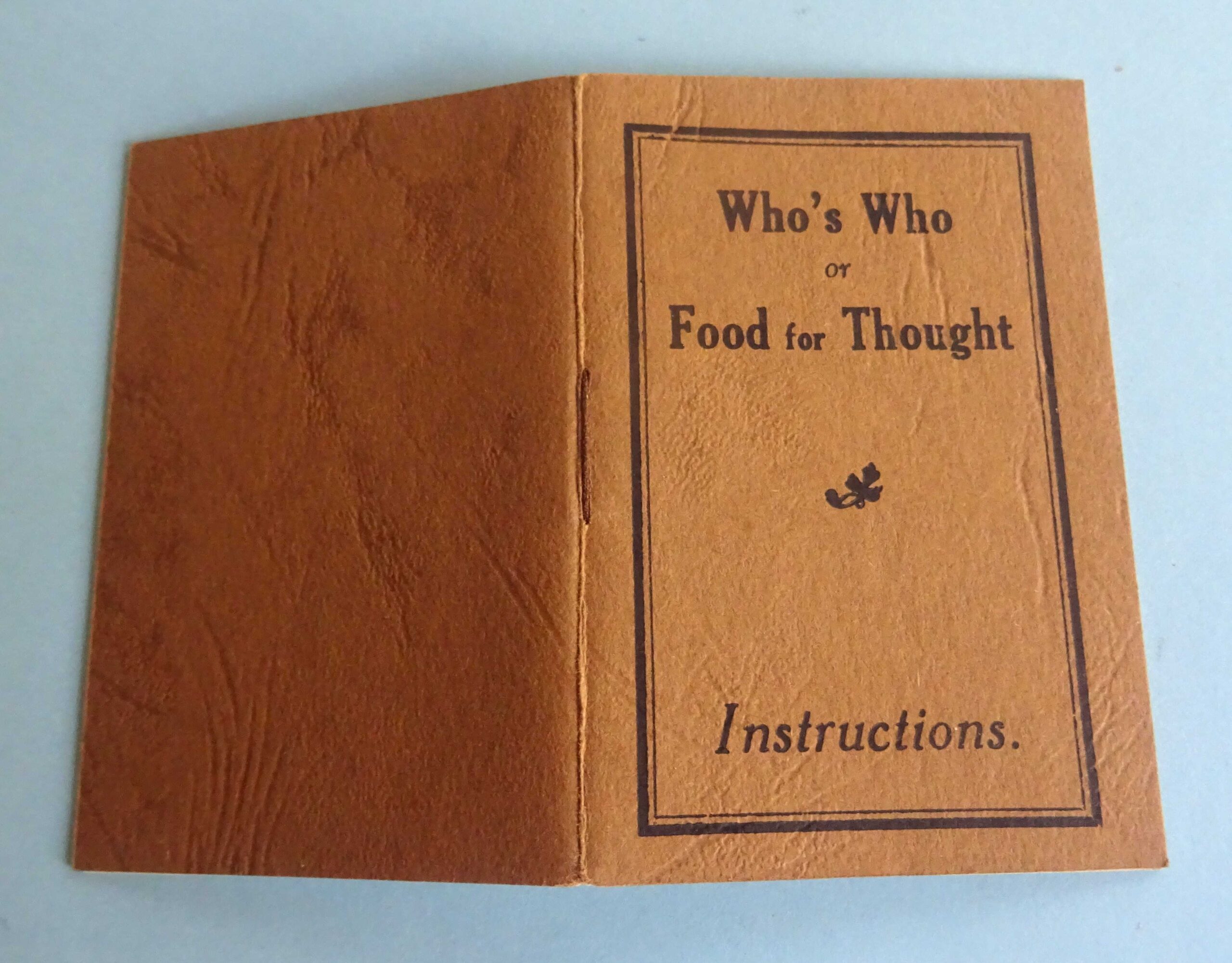 1939 Who's Who or Food For Thought WWII Card Game, England - Image 8