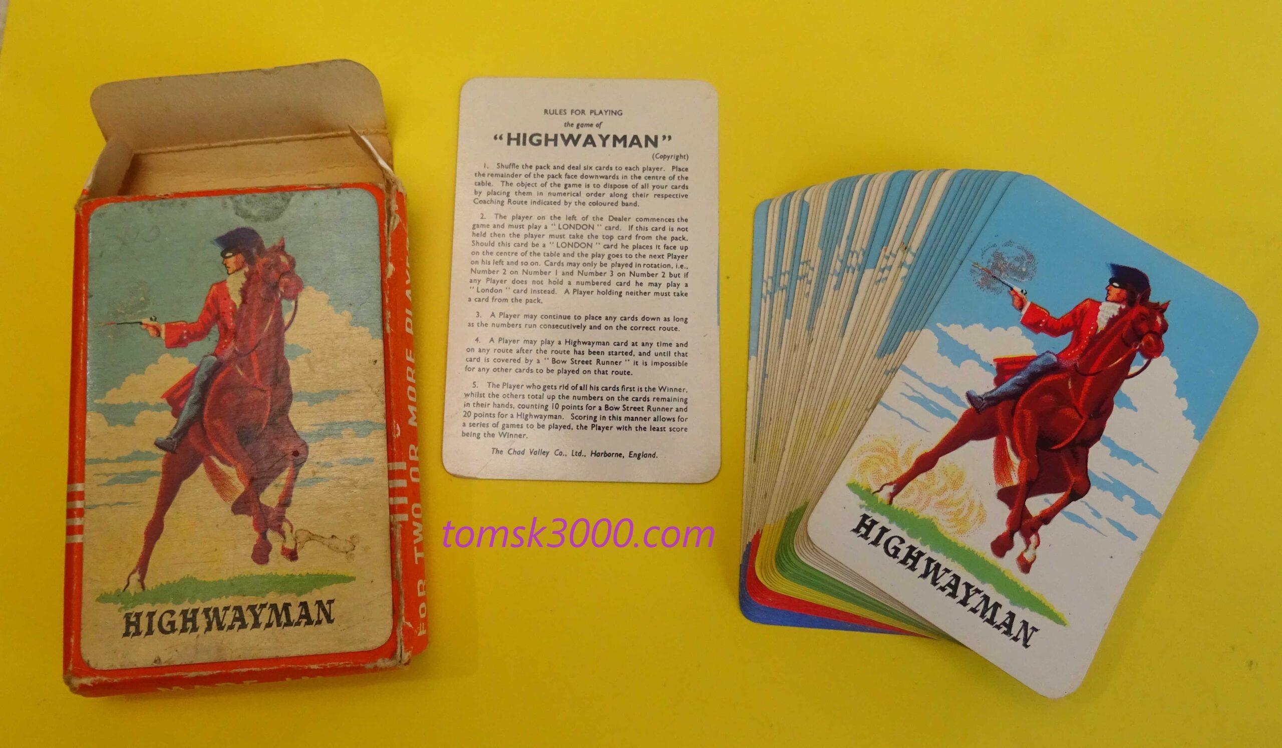 1950 Highwayman Card Game by Chad Valley, England - Image 4